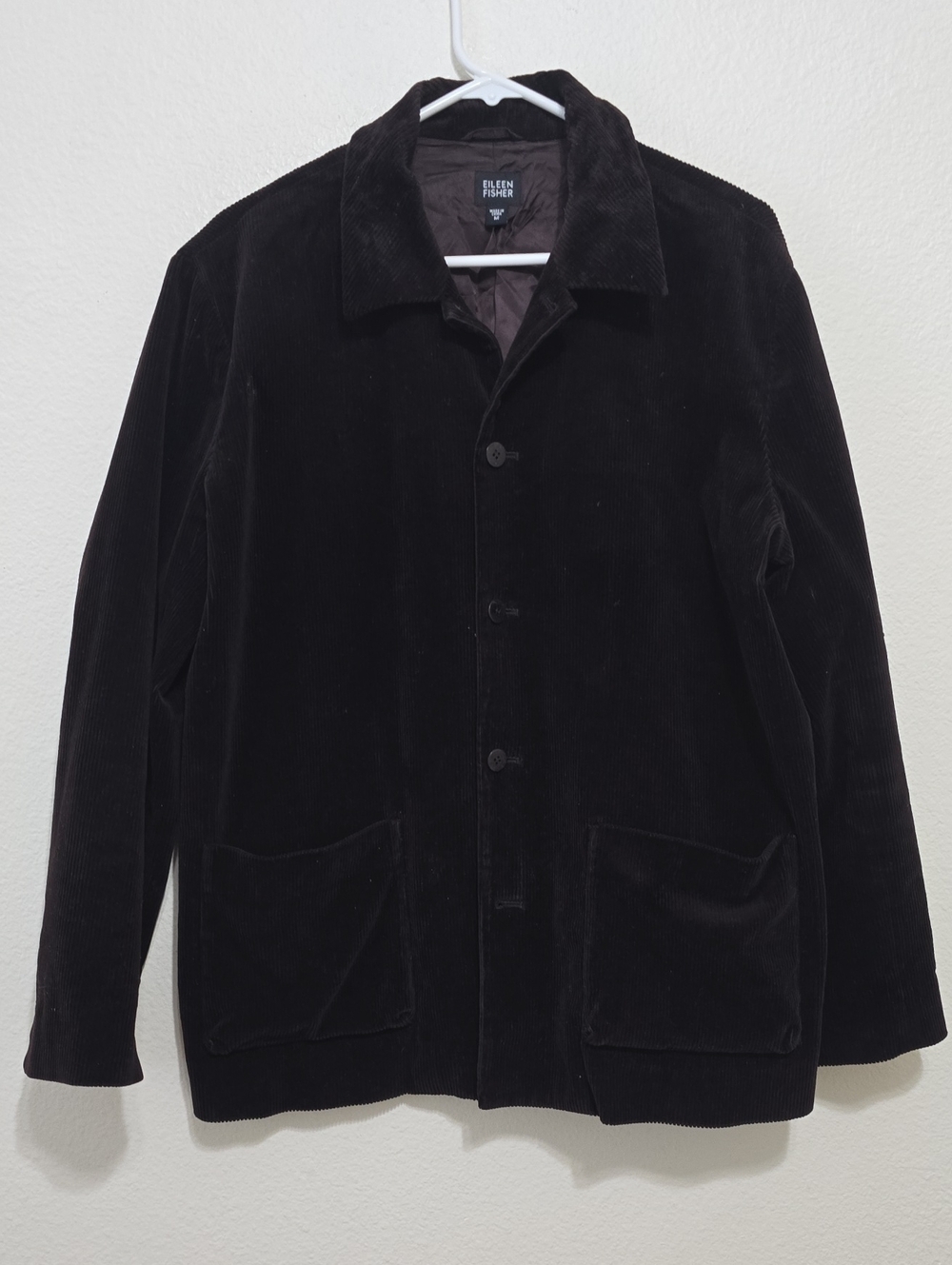 Eileen Fisher Brown Corduroy Shirt Jacket M